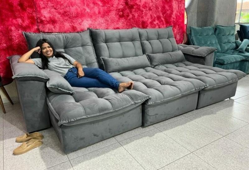 Sofá Retrátil Reclinável 3m